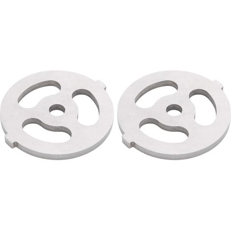 Lame de hachoir à viande en acier inoxydable avec grille de 7 mm - Lot de 2
