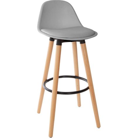 Taburete de bar 'Maxon' gris - Atmosphera créateur d'intérieur (1/3)