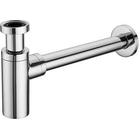 Sifone a bottiglia lavandino scarico 1" 1/4 lavabo cromato con rosone Art.69374