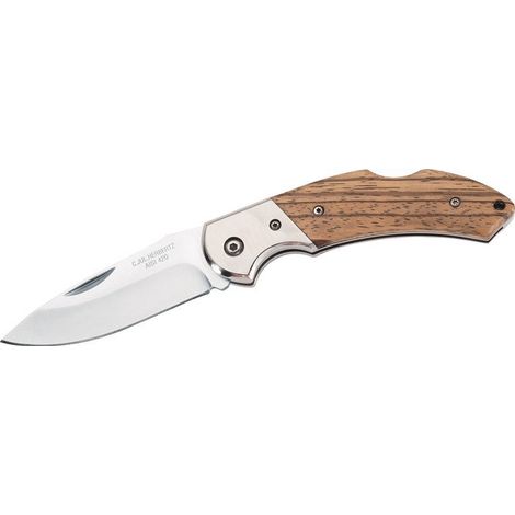 Coltello tascabile manico-L.108mm lama-L.80mm L. aperto 188mm inox