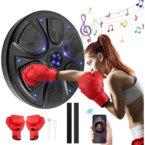 Machine de Boxe Musicale, Music Boxing Machine Intelligent pour Adultes et Enfants, Boxe Mural Musique avec Lumière LED, Boxing Machine avec Musique Blue-Tooth (1/5)