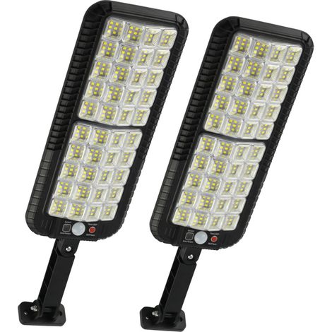 Projecteur solaire extérieur à LED 256 LED avec détecteur de mouvement, étanche IP65, 3 modes, puissant projecteur solaire pour jardin, 2 unités (1/5)