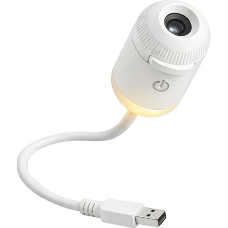 Proyector Nocturno - Proyector Cielo Estrellado con Cuello de Cisne Flexible y 12 Plantillas Interchangeables - Para Dormitorio y Niños - 1 Unidad (1/5)