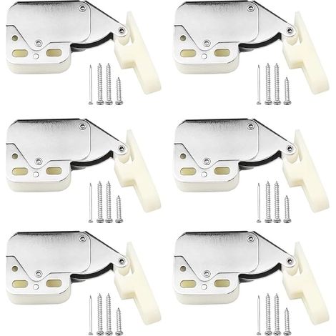 6 Pieces Mini Touch Latches Spring Latches Door Lock (1/5)