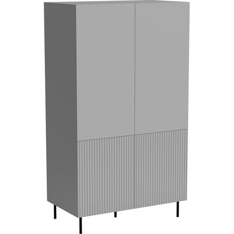 Armario Evartivu 106 , 185x80x54cm, Puertas de armario: Con bisagras, Número de estantes: 0 (1/3)