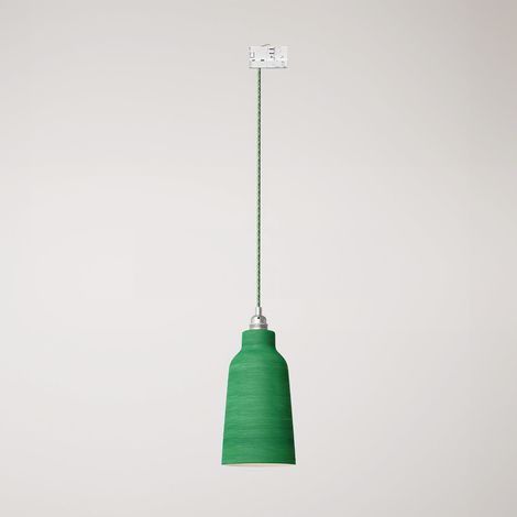 Creative Cables - Candeeiro suspenso com abajur de garrafa e adaptador de calha - lâmpada incluída