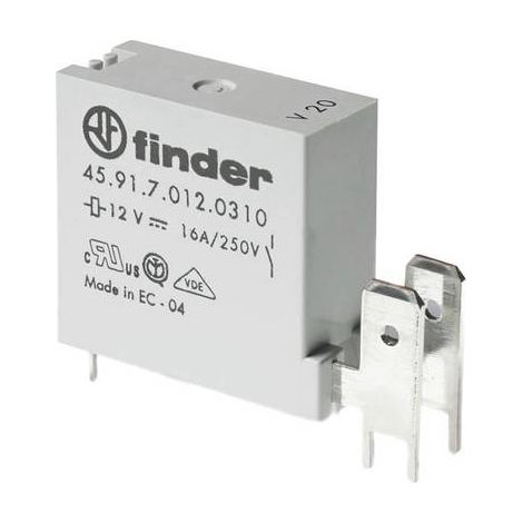 Finder 45.91.7.009.0310 Relais pour circuits imprimés 9 V/DC 16 A 1 NO (T) 1 pc(s) Y527493 (1/2)
