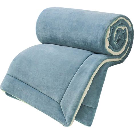 1 Couverture polaire double face,microfibre douce,imperméable,anti-statique,pour lit,canapé,camping,voyage,Twin/Full (1/5)
