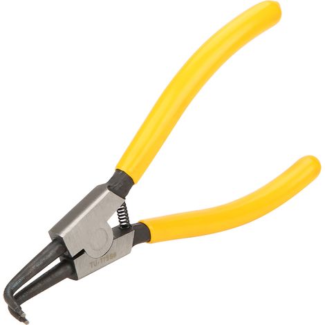 Pince à circlips courbée en acier inoxydable avec poignée de 17,8 cm (7 po) - Outil mécanique de retenue TU-175SB (1/5)