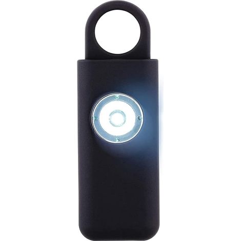 Sirène d'autodéfense avec lumière LED – Alarme de sécurité pour femmes porte-clés d'autodéfense avec lumière LED SOS Aide les aînés et les enfants Appel d'urgence (1/5)