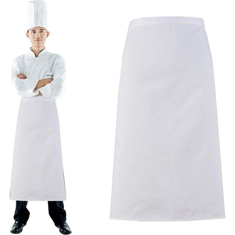 2 Pièces Tablier Cuisine Serveur de Travail Homme et Femme, Catering Apron Half, Chef Tablier avec Poche 69x68cm, tabliers Demi Serveurs Restaurant pour Bistro Restaurant Café (1/5)
