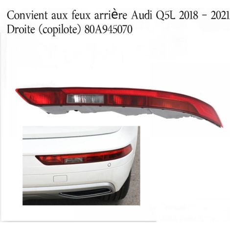 ZVD Pour A-udi Q5 2018 2019 2020 2021 80A945070 Réflecteurs De Pare-chocs Arrière Lumière Feu Arrière Inférieur Remplacement Droit Feu Arrière (Color : côté droit) (1/4)
