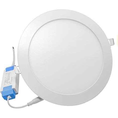 Trade Shop - Pannello Smd Led Tondo Da Incasso 18w Con Driver Cct 3000k 4000k 6500k P205a-t3c - (1/5)