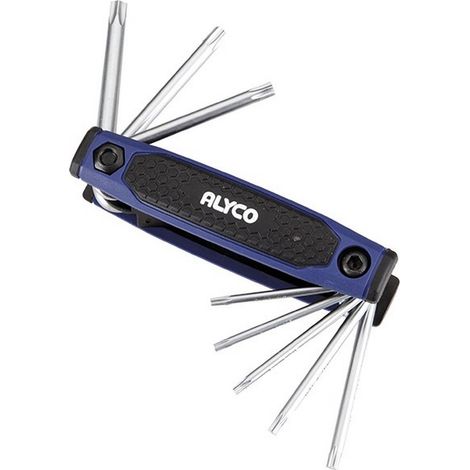 ENSEMBLE 8 CLÉS Coudées TORX INV T9-T40
