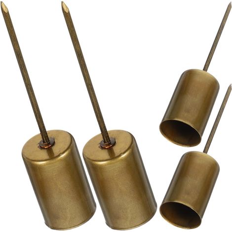 4 Pièces Bougeoir de Noël en Métal Pointe pour Insertion de Table (1/5)