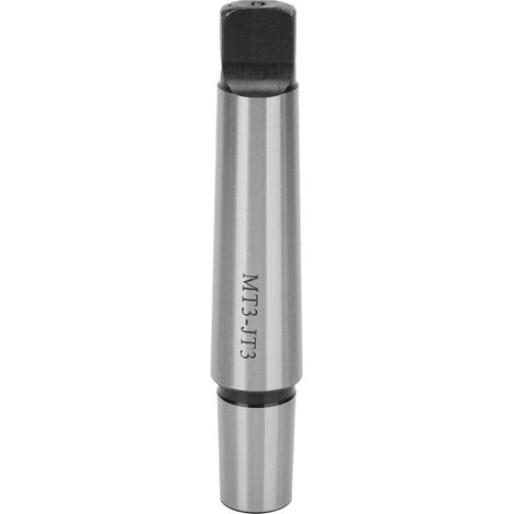 Portabrocas de vástago plano MT3-JT3 para tornos - Adaptador para accesorios de herramientas metálicas