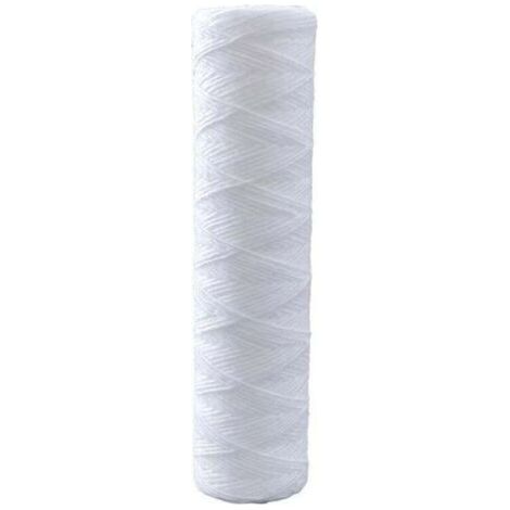 Lot de 5 cartouches filtrantes (5 microns, 25,4 cm) pour la filtration des sédiments et la filtration générale. Remplacement universel. Préfiltre en polypropylène pour osmose inverse.