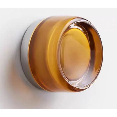 Applique Murale LED Design Œuf Thé - Luminaire Décoratif pour Tête de Lit, Couloir, Entrée, Chambre et Salle de Bain - Abat-jour en Verre, Lumière Chaude 110V (1/2)