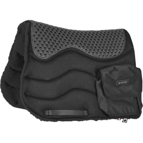 Sottosella trekking con due tasche in Ttech con interno in pile - Verde (1/5)