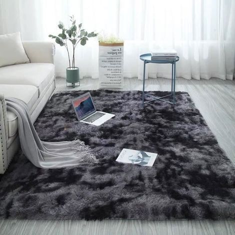 (Dunkelgrau) MTEvoTX Dunkelgrauer, flauschiger Wohnzimmerteppich 160x230 cm: Weichheit und Eleganz (1/2)
