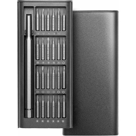 Kit de 24 Tournevis de Précision - Lunettes, Appareil Photo, Manette PS4, Ordinateur Portable, Téléphone Portable, Produits Électroniques