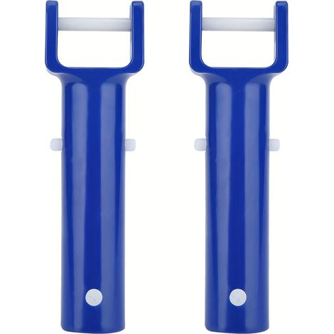Brosse de piscine en 2 pièces avec poignée à ventouse et clip en V, accessoires de piscine (1/5)