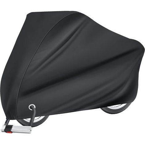Funda para bicicleta,Protege contra la lluvia,Con ventilación y orificio para candado,Apta para todo tipo de clima,Negra (1/5)