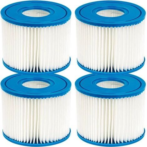 Lot de 4 filtres de piscine pour PureSpa Type S1 Cartouche pour 29001E PureSpa Filtre gonflable de piscine Catridge (1/5)