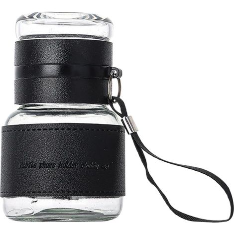 320 ml doppelwandige Glasflasche mit Tee-Ei, auslaufsicher und tragbar, ideal für Zuhause, Schule und Büro.