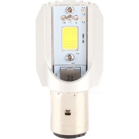 Phare LED Moto BA20D, Ampoule Double Fil 35W, Lumière COB 3000K, Projecteur Moto Scooter, Puissance Élevée/Code, Kit 2 Pièces (1/5)