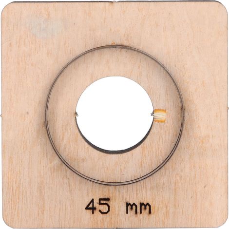 Matrice de découpe en métal et cuir, bricolage, estampage, poinçonnage, moule de découpe, en acier allié, accessoires artisanaux en bouleau, rond de 45mm de diamètre