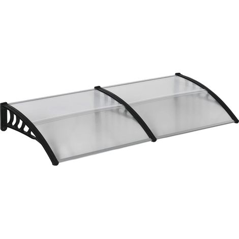 Techo protector, resistente a la intemperie, protección UV, transparente, 200 x 96 x 27 cm (1/2)