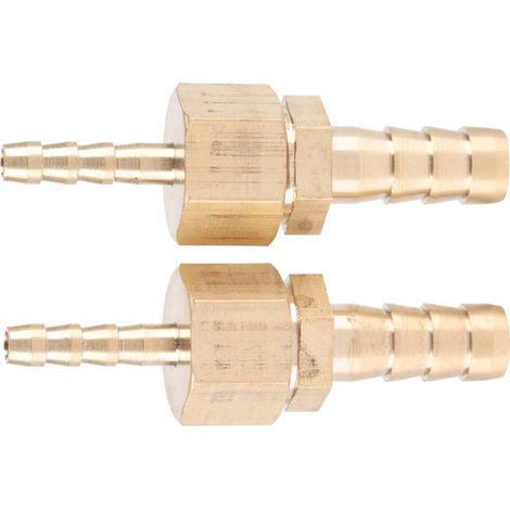 2 raccords en laiton 4-8 mm, réducteurs de tuyau à embout cannelé, connecteurs de réduction (1/5)