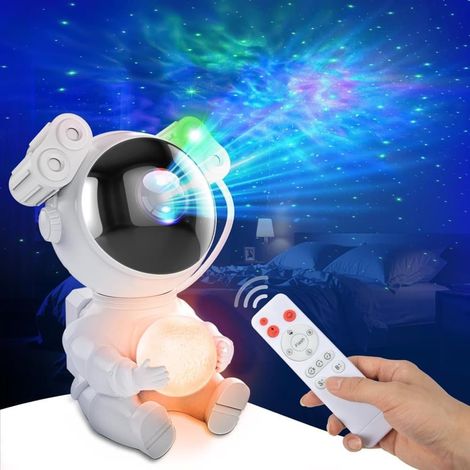 Filiyano – lampe projecteur d – Veilleuse projecteur galaxie astronaute, lampe projecteur d'étoiles avec minuterie et télécommande