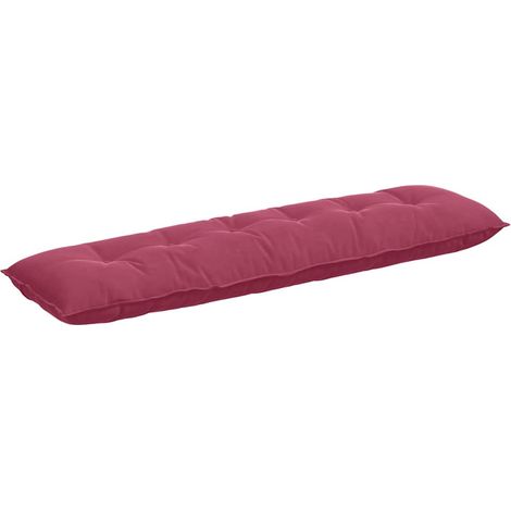 Coussin de Dos Bordeaux 180 x 50 cm Tissu en velours côtelé (1/5)