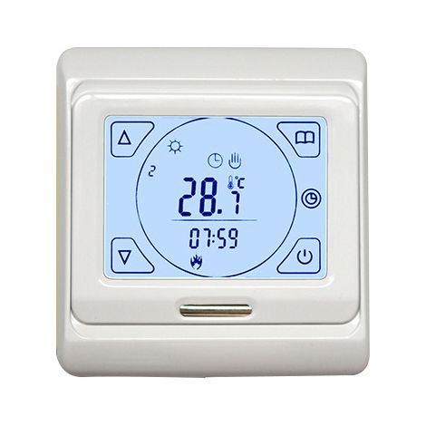 Régulateur de Température Tactile Intelligent MH-916E, Contrôleur de Chauffage Électrique 16A avec Écran LCD, pour Chauffage au Sol ou Radiateurs Électriques, Installation Simple et Fonctionnalités In (1/5)