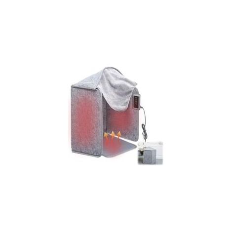 Panneau chauffant infrarouge, infrarouge pliable, chauffage de bureau infrarouge avec tapis de protection pour les pieds, 5 niveaux de chauffage et 6 fonctions de minuterie, 50 x 100 cm pour la maison (1/4)