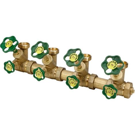 JS DISTRIBUTEUR ATV, ROBINET DE REPARTITION, 4 VOIES, DN25, ENTRÉE 1 1/4, SORTIE 1 1/2 (1/3)