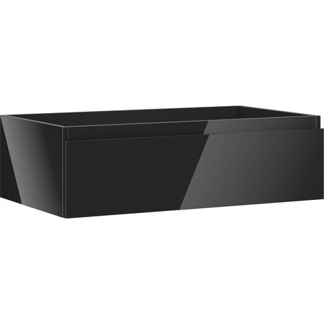 Mexen Orio Badezimmerschrank unter Waschbecken 80 cm, 1 Schublade, schwarz glänzend - 91A10-08023-1-BF70