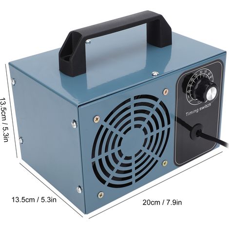 Générateur d'ozone d'intérieur compact Blue Home avec minuterie, norme européenne 220 V, 5 g/h (1/4)
