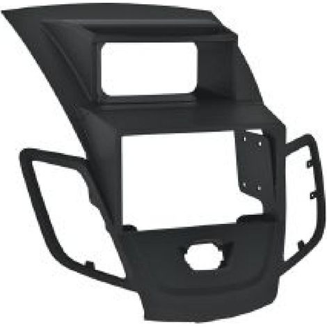 Facade autoradio compatible avec Ford Fiesta 6 - Noir - avec afficheur