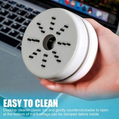 Mini aspirateur de table USB rechargeable blanc (1/5)