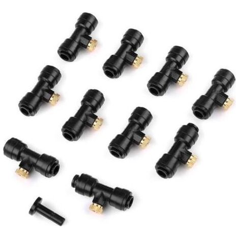 12 Buses de Brumisation Arrosage pour Tuyaux d'eau de 4/7 mm de Large Brumisateur pour Jardin Terrasse de Refroidissement Extérieur (1/5)