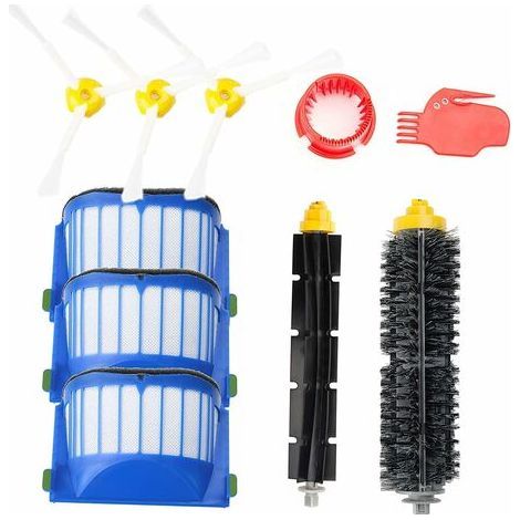 Accessoire pour iRobot Roomba Série 600 Kit d'entretien avec Brosses & Filtres pour,kit de Recharges pour Roomba Série 600 605 610 612 615 616 620 621 630 645 650 651 655 660 665 670 671 675 680 681 6 (1/5)
