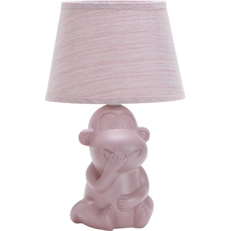 lumetto "monkey non parlo" rosa, e14 (1/4)