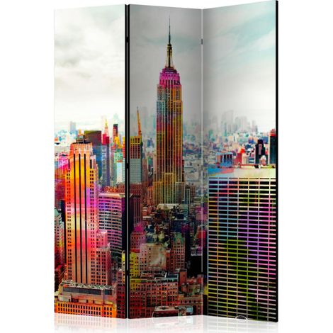 Paravent 3 Volets "Colors of New York City" 135x172cm (1/2)