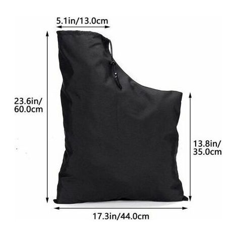1 sac d'aspirateur souffleur, résistant à la corrosion, sac de collecte et broyage pour feuilles, adapté aux souffleurs-aspirateurs domestiques (1/4)