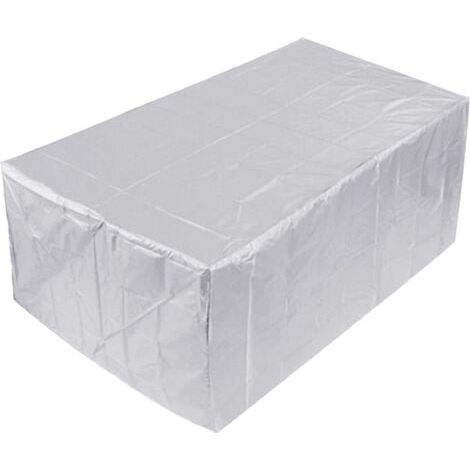 Housses de Meubles de Patio Coupe-Vent, Housses de Meubles de Jardin en Tissu Oxford 210D imperméable, Housses de Protection pour canapé de Chaise de Table d'extérieur(Silver,215X135X75cm) (1/4)