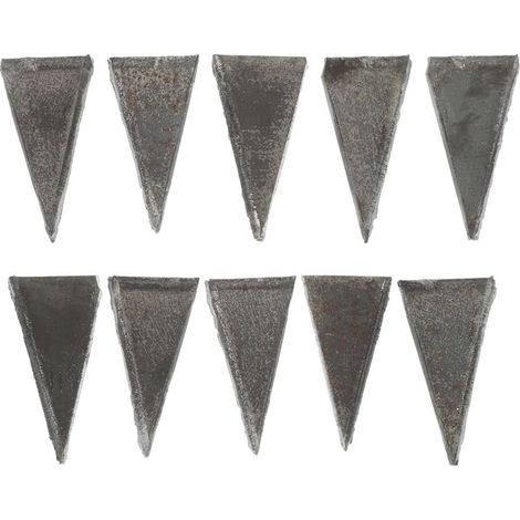 Cales De Fixation De Hache En Acier Au Carbone 20 Pièces Outil De Réparation Avec Clous De Renfort Pour Manche De Marteau Coin Triangulaire Compact Pour Bricolage Et Entretien (1/5)