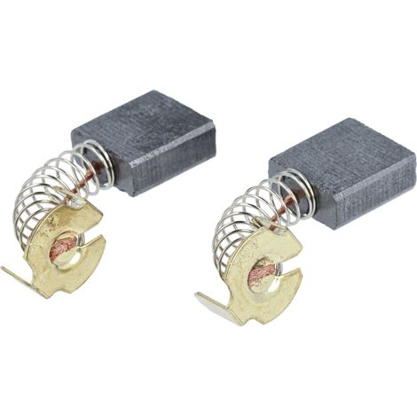 vhbw 2x balais charbon remplace Bosch 1609203L02 pour tronçonneuse, scie à onglet (1/5)